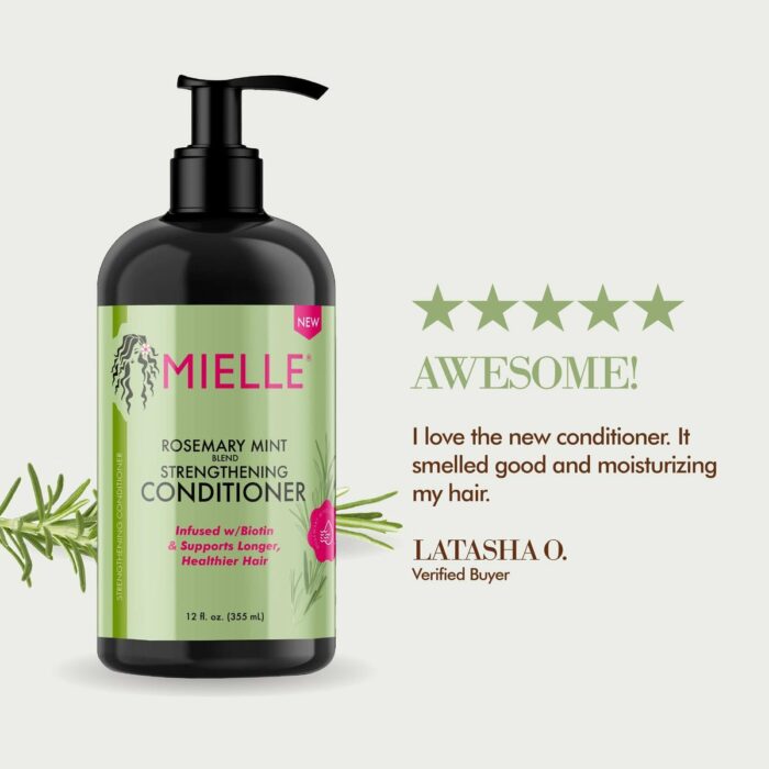 Mielle Organics Rosemary Mint Strengthening Conditioner with Biotin - Image 2