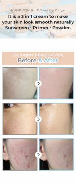 Numbuzin No. 3 Porcelain Base-Skip Tone Up Beige - Image 2