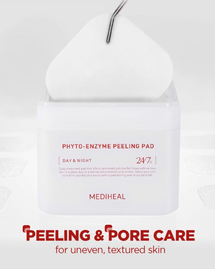 ⁦MEDIHEAL Phyto Enzyme Peeling Pad -  200ml (90pcs)⁩ - الصورة ⁦2⁩