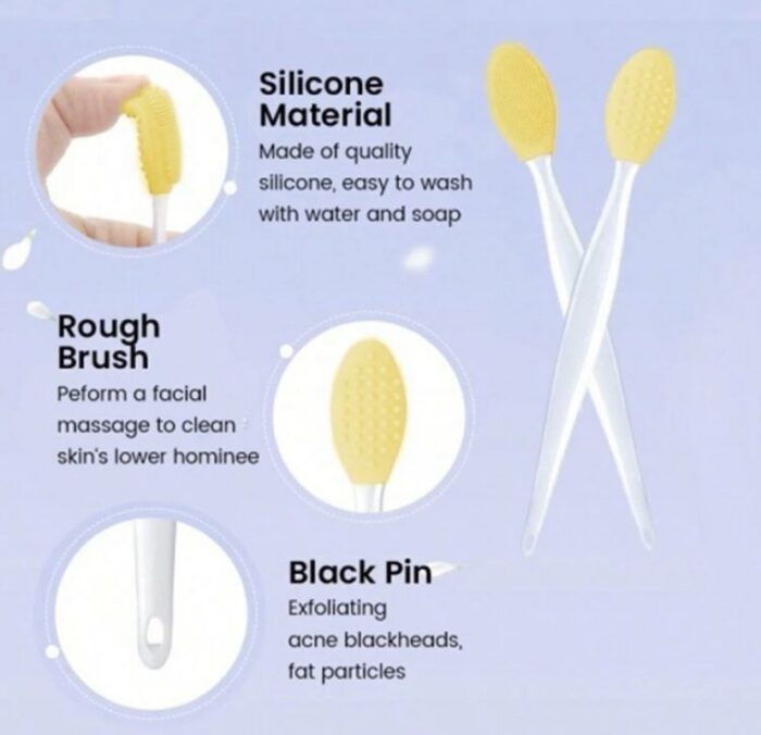 ⁦Silicone nose clean brush exfoliating pore⁩ - الصورة ⁦2⁩