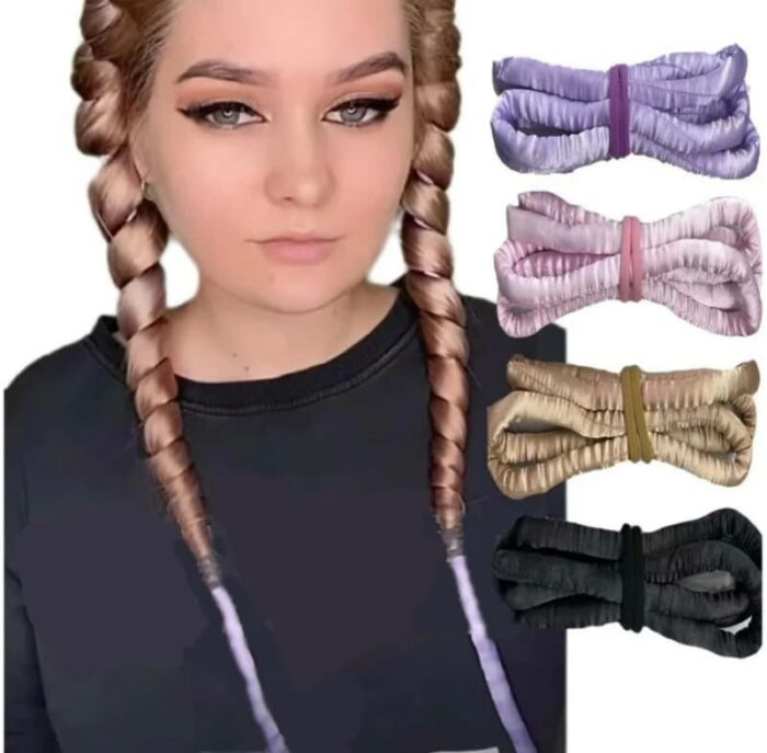 ⁦Heatless Carling for long hair - random color⁩ - الصورة ⁦2⁩