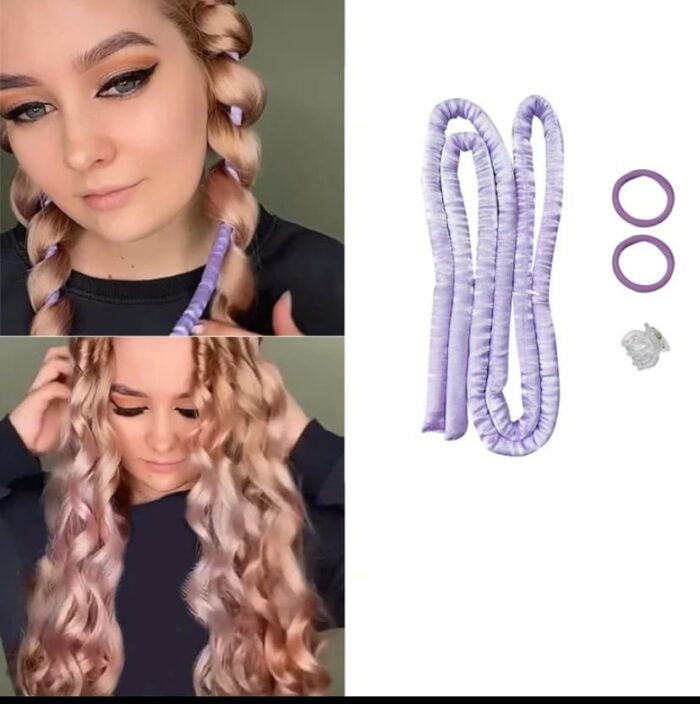 ⁦Heatless Carling for long hair - random color⁩ - الصورة ⁦3⁩