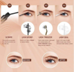 AZENLO lash clusters with applicator and lash bond and seal lash extension kit - Image 2
