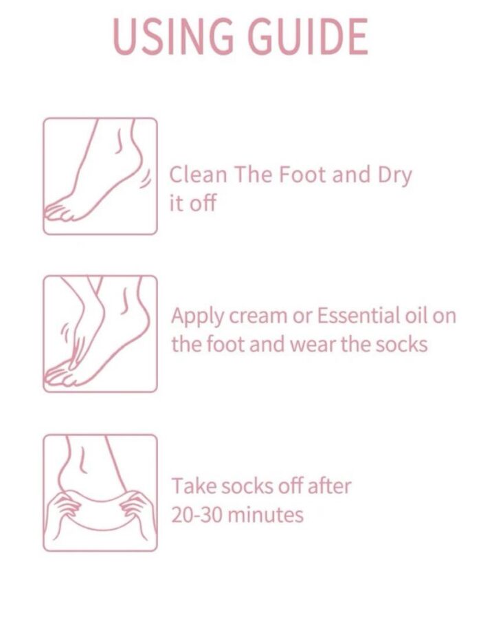 2pcs Essential Oil Moisturizing Socks - Image 3