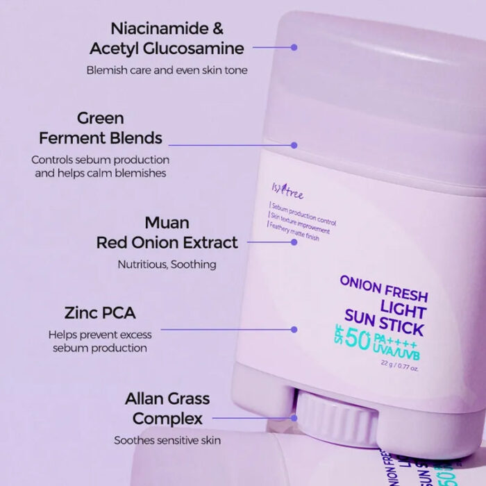 Isntree Onion Fresh Light Sun Stick - Image 2