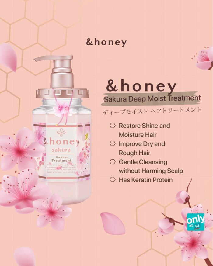 ViCREA - &honey Honey Deep Moist Treatment 2.0 Sakura 445g - Image 2