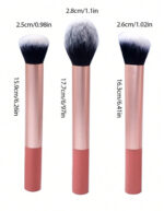 Makeup brush set  3 pcs - Image 2