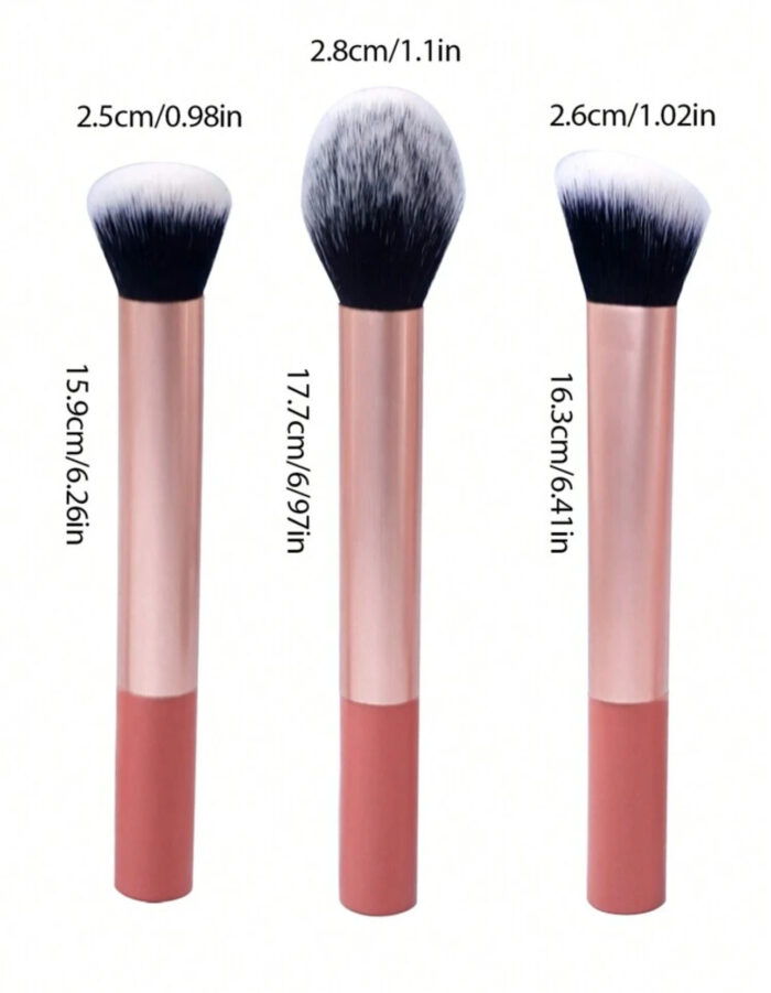 Makeup brush set  3 pcs - Image 2