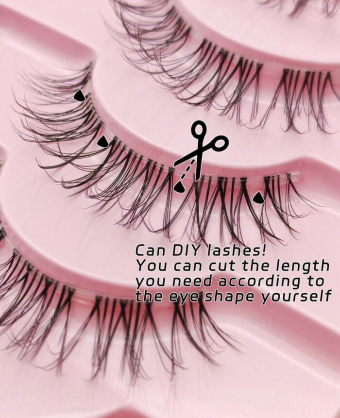 ⁦Natural wispy laches 10 pair⁩ - الصورة ⁦3⁩