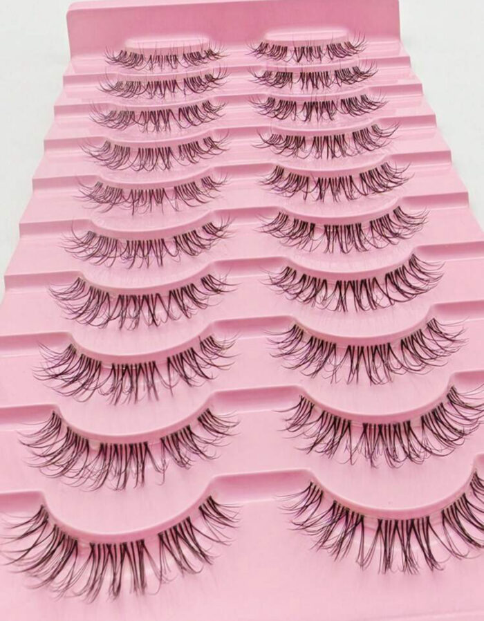 ⁦Natural wispy laches 10 pair⁩ - الصورة ⁦5⁩