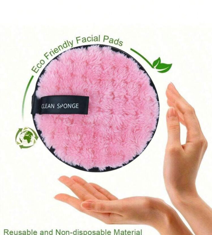 Facial cleansing makeup remover puff 1 pcs - Image 2