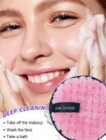 Facial cleansing makeup remover puff 1 pcs - Image 3