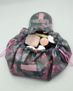 Flamingo patterned makeup bag