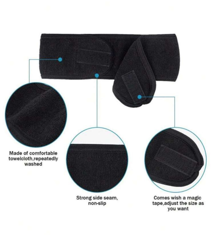 Adjustable Spa Facial Headband - Image 3