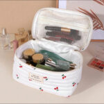 2pcs Cherry Shaped Cotton Makeup Bag Set - Image 3