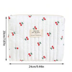2pcs Cherry Shaped Cotton Makeup Bag Set - Image 5