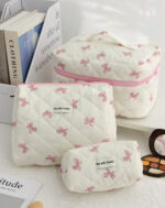 Pink pow pattern Makeup Bag Set
