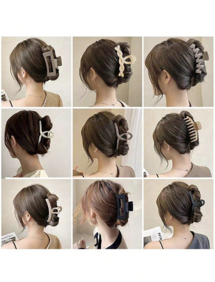 9pcs/Set Coffee Colored Shark Hair - Image 2