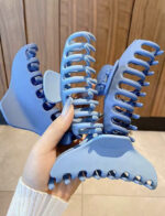 8pcs Women's Acrylic Shark Hair Clips Set - Image 3