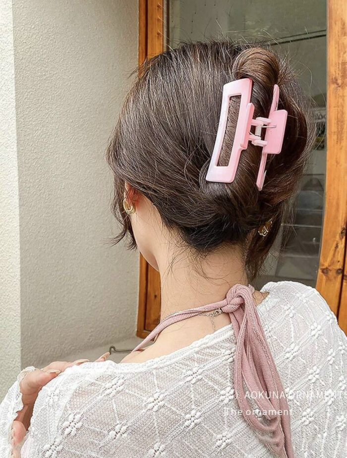 8pcs Women's Pink INS Style Gradient Hair Clips - Image 2