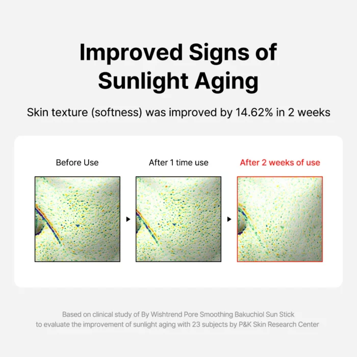 BY WISHTREND Pore Smoothing Bakuchiol Sun Stick 18g - Image 8