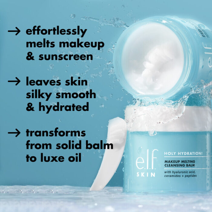 ⁦ELF Holy Hydration! Makeup Melting Cleansing Balm 13g⁩ - الصورة ⁦5⁩