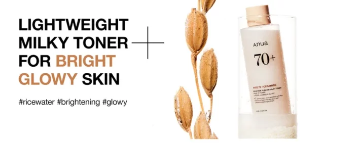 Anua Rice 70 Glow Milky Toner 250 ML - Image 2