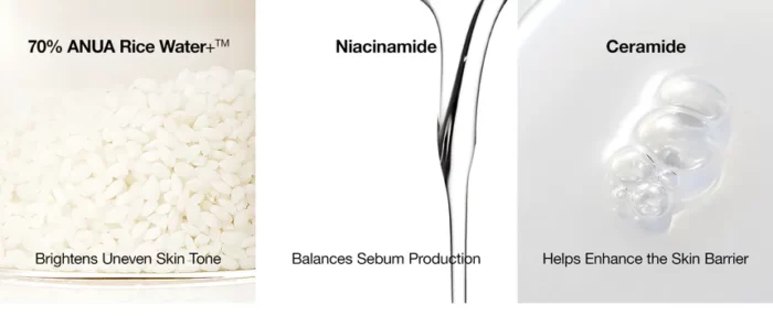 Anua Rice 70 Glow Milky Toner 250 ML - Image 7