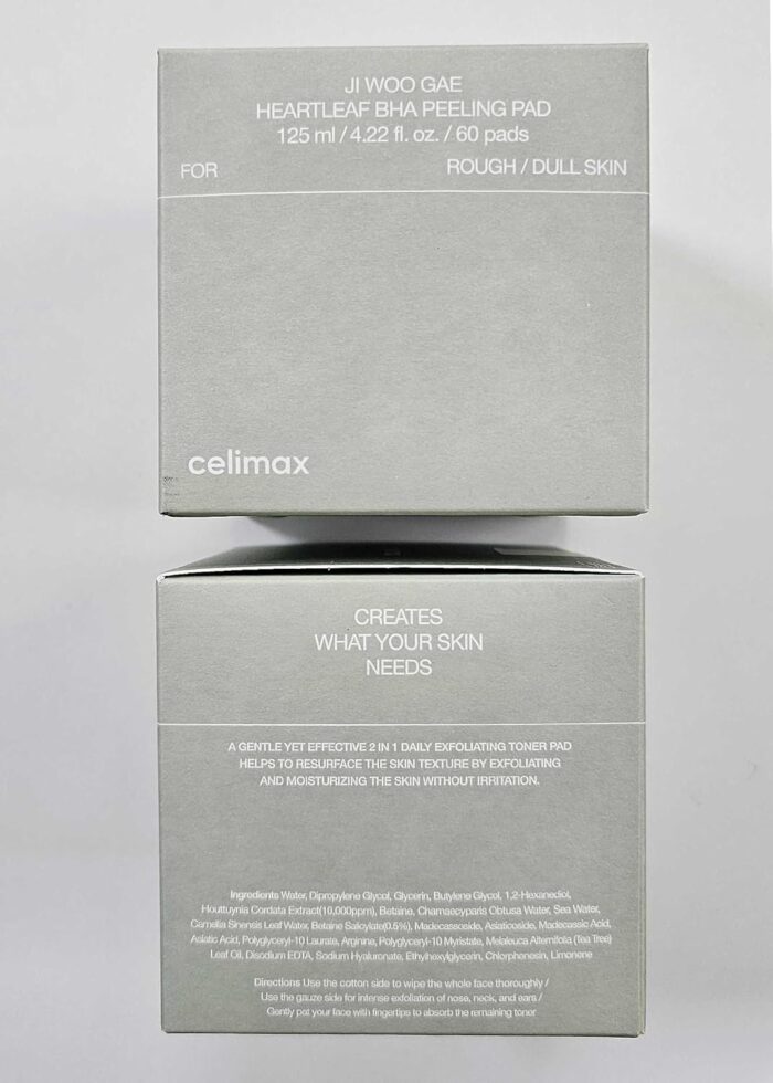 ⁦celimax Ji.Woo.Gae Heartleaf BHA Peeling Pad 60 pads/125 ML⁩ - الصورة ⁦3⁩