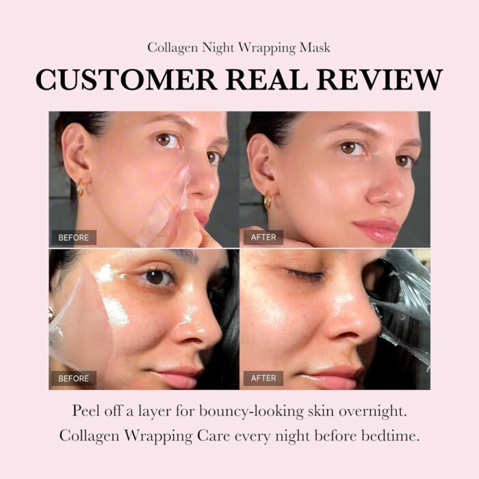⁦Medicube Collagen night Wrapping Mask 75 ml⁩ - الصورة ⁦2⁩