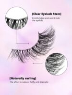 ⁦cat eye lashes -7 pair⁩ - الصورة ⁦2⁩