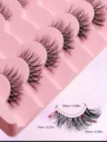 ⁦cat eye lashes -7 pair⁩ - الصورة ⁦3⁩