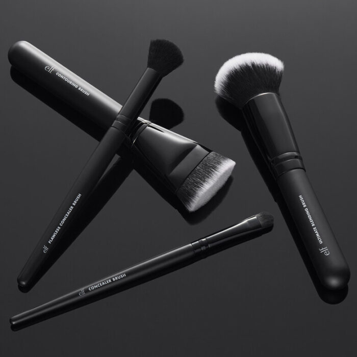 ⁦e.l.f. Complexion Perfection Brush Kit, 4-Piece Makeup Brush⁩ - الصورة ⁦4⁩