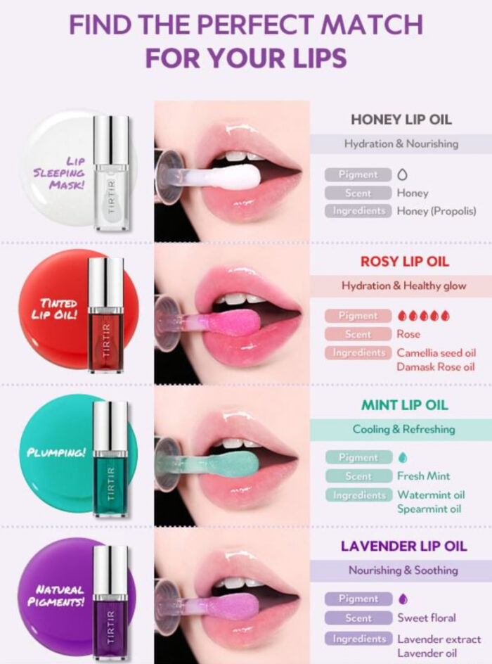 ⁦TIRTIR - My Glow Lip Oil - 4 Types⁩ - الصورة ⁦3⁩