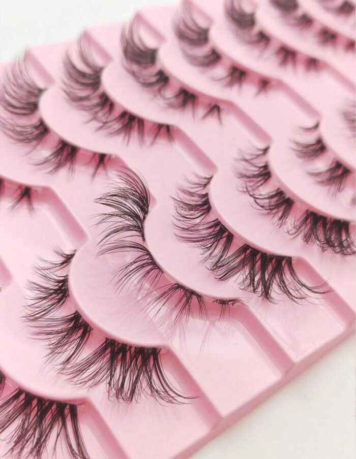 3D natural fluffy lashes - 10 pair - Image 5