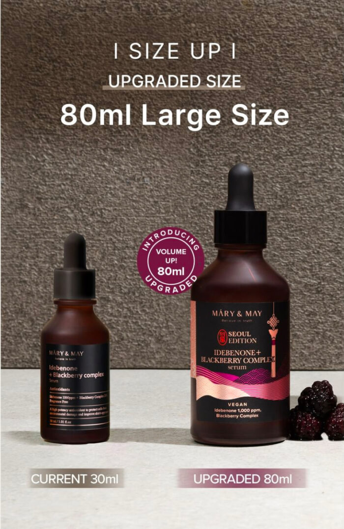 ⁦Mary&May Idebenone + Blackberry Complex Serum Seoul Edition 80 ml⁩ - الصورة ⁦2⁩