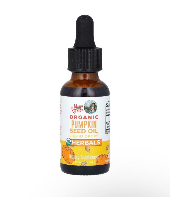 MaryRuth's Organic Pumpkin Seed Oil Liquid Drops Alcohol Free, 459 mg (30 ml) - Image 7