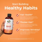 MaryRuth's Liquid Morning Multivitamin + Hair Growth Peach Mango - Image 2