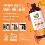MaryRuth's Liquid Morning Multivitamin + Hair Growth Peach Mango - Image 3