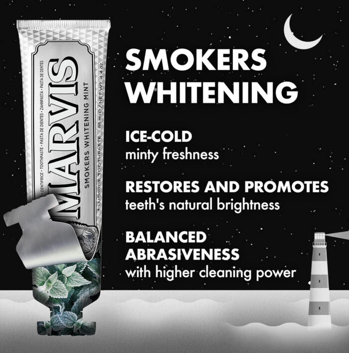 Marvis Smokers Whitening Toothpaste, Mint 85ml - Image 4