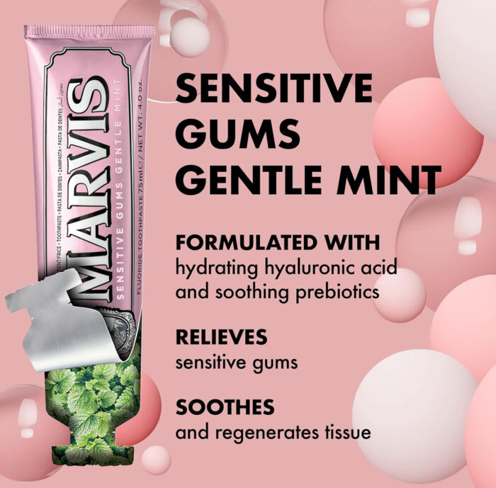 Marvis Sensitive Gums Gentle Mint Toothpaste 75 ml - Image 5