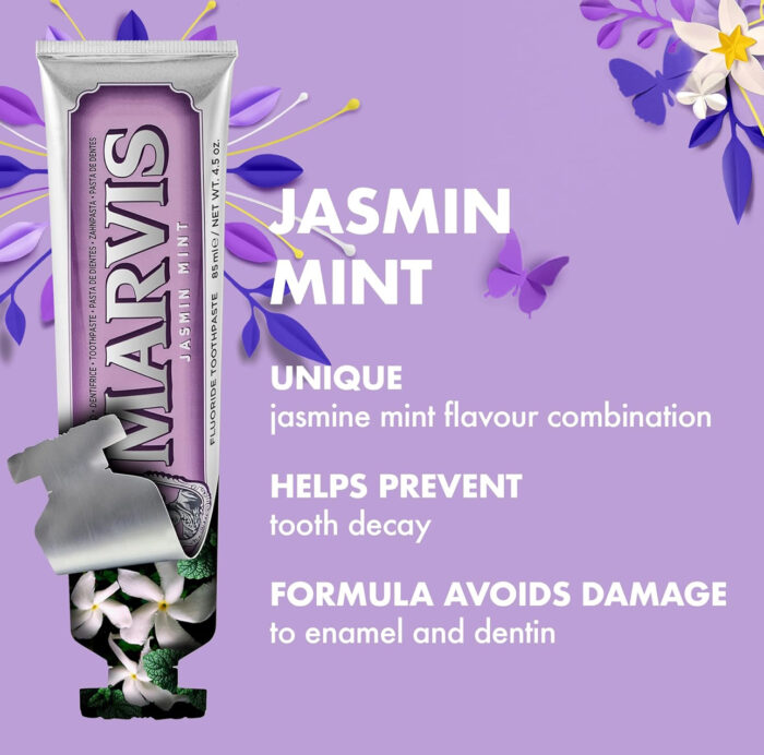 Marvis Jasmine Mint Toothpaste 75ml - Image 3