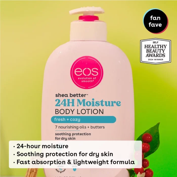 eos Shea Better Body Lotion- Fresh & Cozy 473ML - Image 3