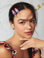 Frida Kahlo 6pcs Flower And Butterfly Print Crease-Free Hair Clips - Image 4