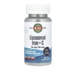 KAL Liposomal Iron Supplement with Liposomal Vitamin C - 30 veg cap