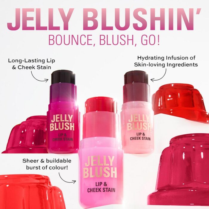 Makeup Revolution Jelly Blush Stick Lip and Cheek Stain - Image 7
