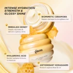 ⁦Gisou Honey Gloss Ceramide Therapy Hydrating Hair Mask⁩ - الصورة ⁦6⁩
