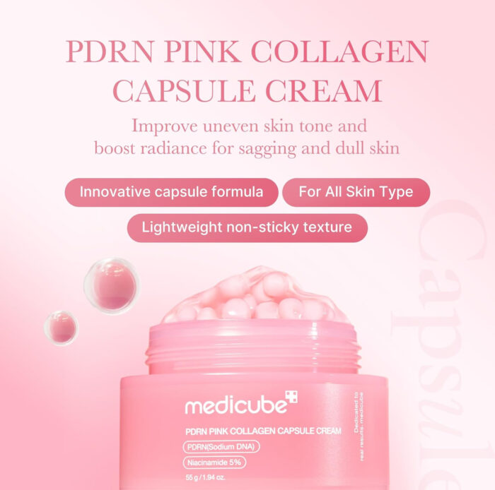 MEDICUBE PDRN Pink Collagen Capsule Cream - 55g - Image 3