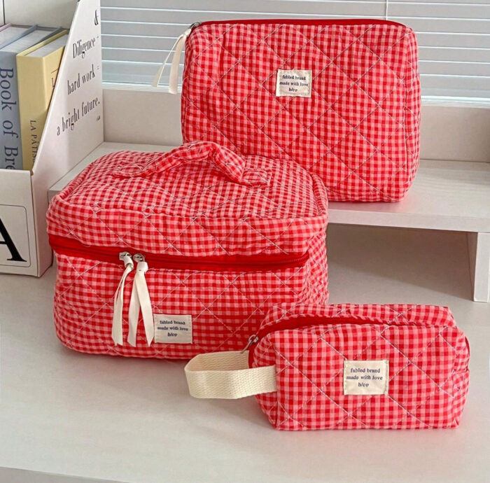 Cranberry Makeup Bag - Image 6