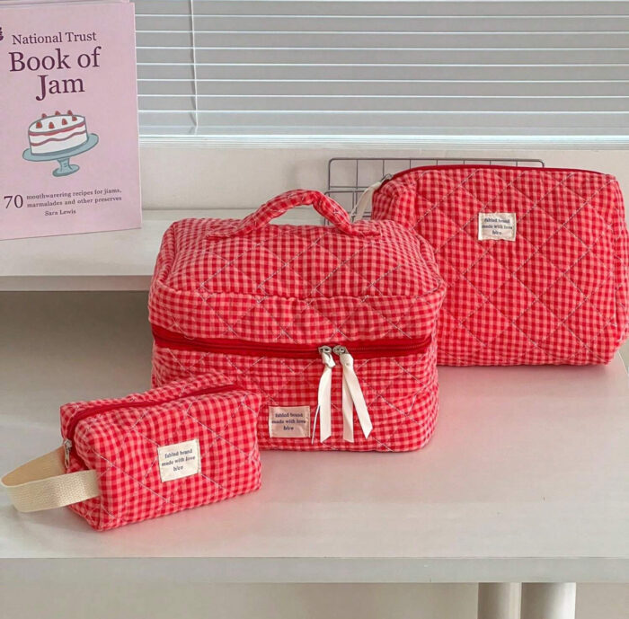 Cranberry Makeup Bag - Image 8